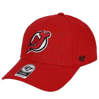 3. Czapka z daszkiem 47 Brand NHL New Jersey Devils MVP Cap H-MVP11WBV-RD