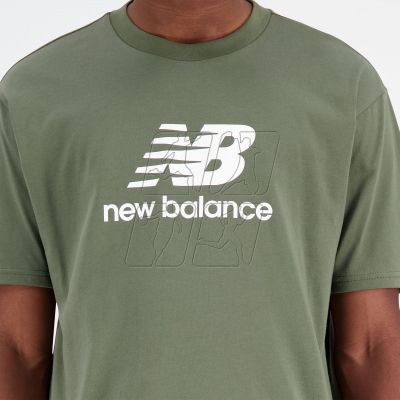 10. Koszulka New Balance Essentials Stacked Logo CO DON M MT31541DON