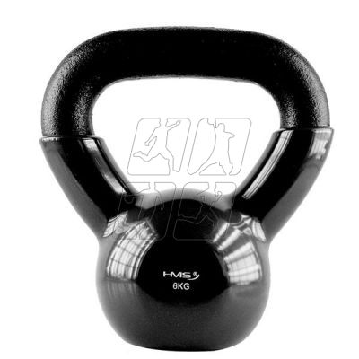 4. Kettlebell żeliwny Black HMS KNV06 6kg