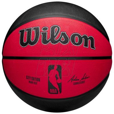 Piłka do koszykówki Wilson NBA Team City Edition Miami Heat WZ4024216XB