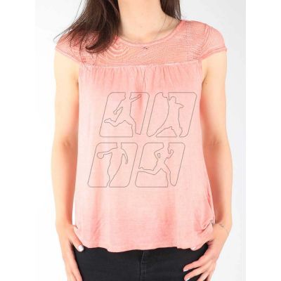 4. Koszulka Wrangler Capsleeve Tee Coral Peach W W7337FDJX