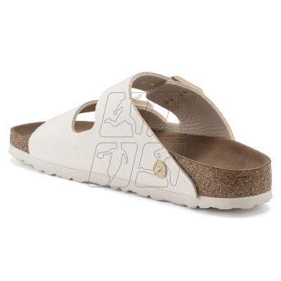 3. Klapki Birkenstock damskie Arizona Vegan Women Textile Narrow Eggshell na wąską stopę wegańskie (1022679)