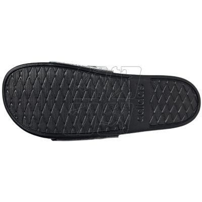 6. Klapki adidas adilette Comfort Slides czarno-białe GZ5893