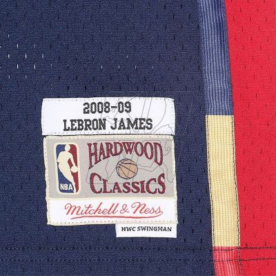 6. Koszulka Mitchell &Ness Cleveland Cavaliers NBA Swingman Jersey Lebron James M SMJYGS18156-CCANAVY08LJA