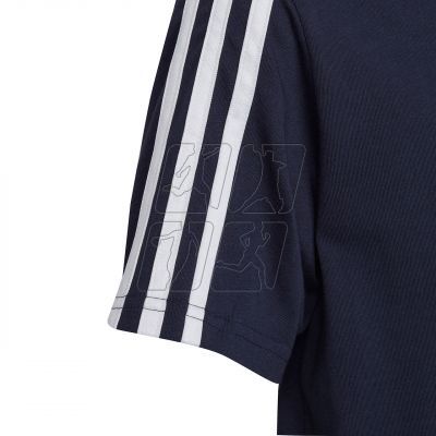 5. Koszulka adidas Essentials 3-Stripes Cotton Loose Fit Boyfriend Tee Jr IC3638