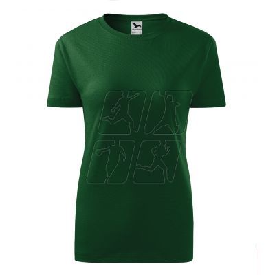 3. Koszulka Malfini Classic New W MLI-13306 zieleń butelkowa