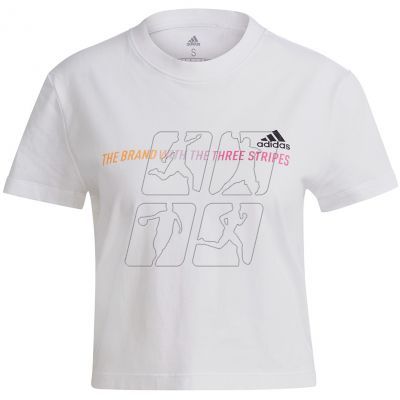 Koszulka adidas Gradient Logo Cropped W GM5577