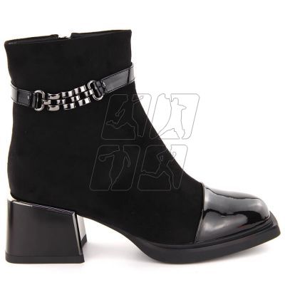 4. Botki D&A S.Barski na ozdobnym obcasie Premium Collection W MR880-018 OLI269A