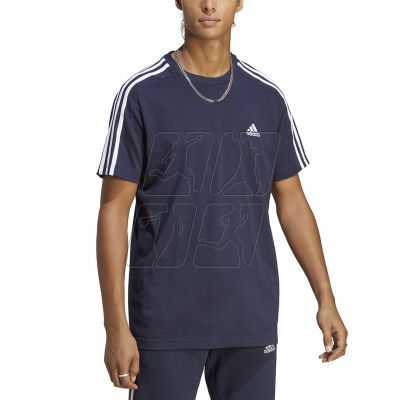 4. Koszulka adidas Essentials Single Jersey 3-Stripes Tee M IC9335