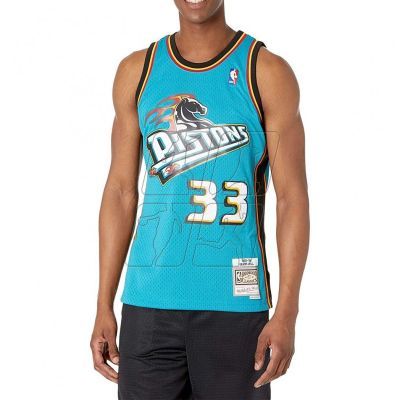 Koszulka Mitchell &amp; Ness Detroit Pistons NBA Swingman Road Jersey Pistons 98 Grant Hill M SMJYGS18164-DPITEAL98GHI