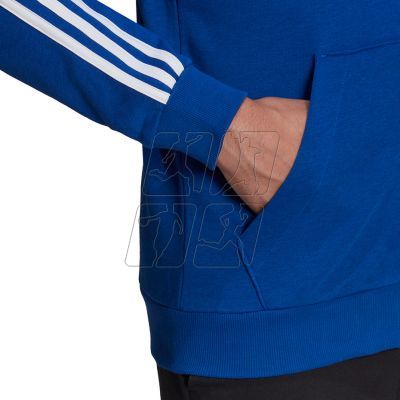 6. Bluza adidas Essentials French Terry 3-Stripes Full-Zip Hoodie M HE4427