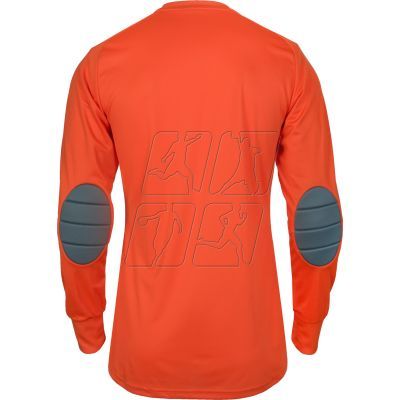 Koszulka bramkarska adidas Assita 17 Junior AZ5398 w kolorze pomarańczowym, wyposażona w ochraniacze łokci oraz technologię climalite