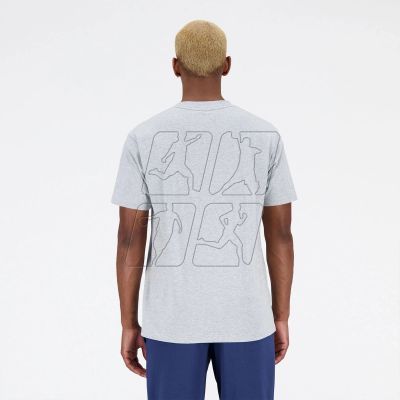 3. Koszulka New Balance t-shirt Essentials Reimagined Cott M MT31542AG