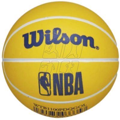 2. Piłka do koszykówki Wilson NBA Dribbler Golden State Warriors Mini Ball WTB1100PDQGOL