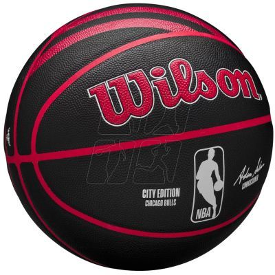 2. Piłka do koszykówki Wilson NBA Team City Collector Chicago Bulls WZ4024105XB