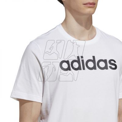 5. Koszulka adidas Essentials Single Jersey Linear Embroidered Logo Tee M IC9276