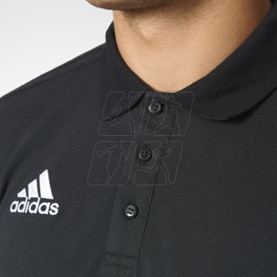 Koszulka piłkarska adidas Tiro17 Cotton Polo M AY2956 wykonana z wysokiej jakości materiału, czarna