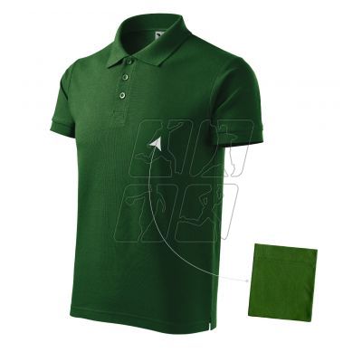 Koszulka polo Malfini Cotton M MLI-21206 zieleń butelkowa