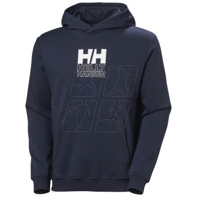 Bluza Helly Hansen z kapturem Cotton Fleece Hoodie M 54158 597