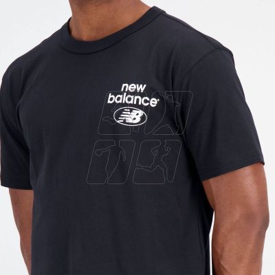 4. Koszulka New Balance Essentials Reimagined Cott BK M MT31518BK