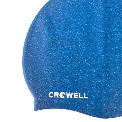 2. Czepek pływacki silikonowy Crowell Recycling Pearl niebieski kol.5