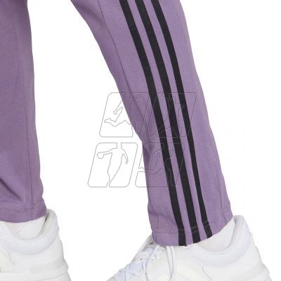 4. Spodnie adidas Essentials Single Jersey Tapered Open Hem 3-Stripes M IJ8699