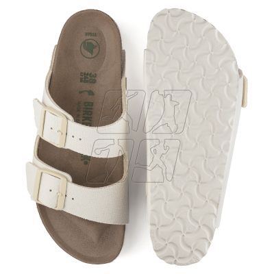 2. Klapki Birkenstock damskie Arizona Vegan Women Textile Narrow Eggshell na wąską stopę wegańskie (1022679)