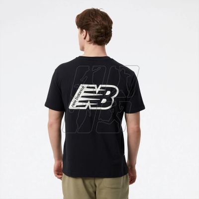 3. Koszulka New Balance t-shirt Essentials Graphic Shor M MT23514BK