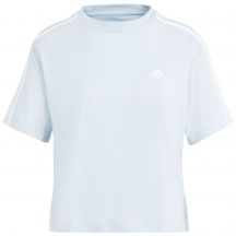 Koszulka adidas Essentials 3-Stripes Single Jersey Crop Top W IS1568