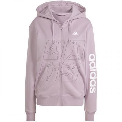 Bluza adidas Essentials Linear Full-Zip French Terry Hoodie W IS2073