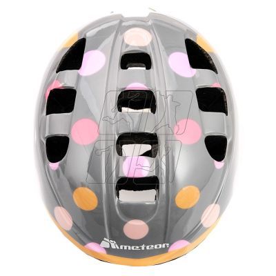 Kask rowerowy Meteor dots MA-2 Junior szary