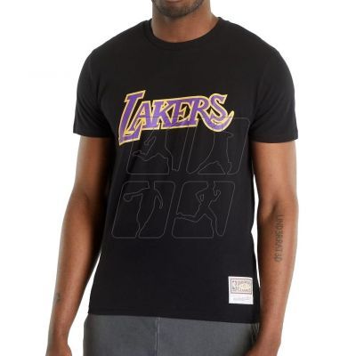 Koszulka Mitchell &amp; Ness t-shirt NBA Team Logo Tee Los Angeles Lakers BMTRINTL1051-LALBLCK