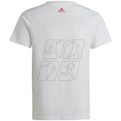 3. Koszulka adidas Essentials Linear Logo Cotton Slim Fit Tee Jr IC3150