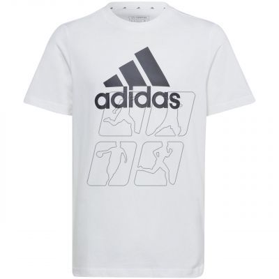 2. Koszulka adidas Essentials Big Logo Cotton Tee Jr IB1670