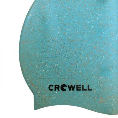 2. Czepek pływacki silikonowy Crowell Recycling Pearl jasnoniebieski kol.6