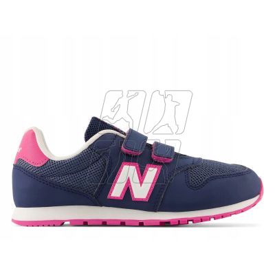 Buty sportowe dla chłopca/dziewczynki New Balance NB 500 zamszowe sneakersy granatowe (PV500VP1)