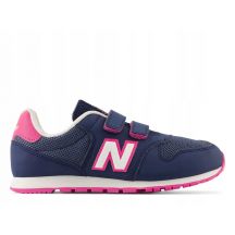 Buty sportowe dla chłopca/dziewczynki New Balance NB 500 zamszowe sneakersy granatowe (PV500VP1)