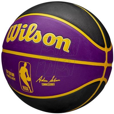 3. Piłka do koszykówki Wilson NBA Team City Edition Los Angeles Lakers WZ4024214XB