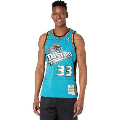 2. Koszulka Mitchell &amp; Ness Detroit Pistons NBA Swingman Road Jersey Pistons 98 Grant Hill M SMJYGS18164-DPITEAL98GHI