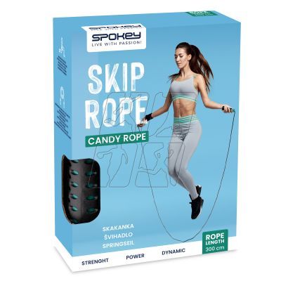 8. Skakanka łożyskowana Spokey Candy Rope SPK-943631