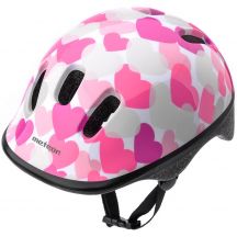Kask rowerowy Meteor KS06 Hearts pink roz XS 44-48cm Jr 24818