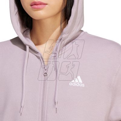 5. Bluza adidas Essentials Linear Full-Zip French Terry Hoodie W IS2073