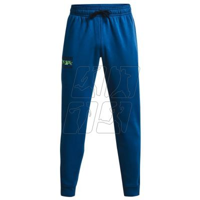 3. Spodnie Under Armour Rival Fleece Signature Joggers M 1366366-432