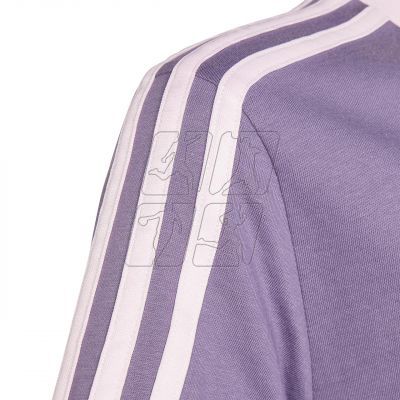 4. Koszulka adidas Essentials 3-Stripes Cotton Loose Fit Boyfriend Tee Jr IL3276