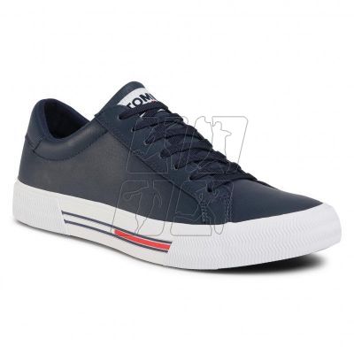 2. Buty Tommy Jeans Essential Leather Sneaker M EM0EM00567-C87