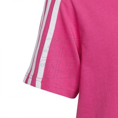 5. Koszulka adidas Essentials 3-Stripes Cotton Loose Fit Boyfriend Tee Jr IC3639