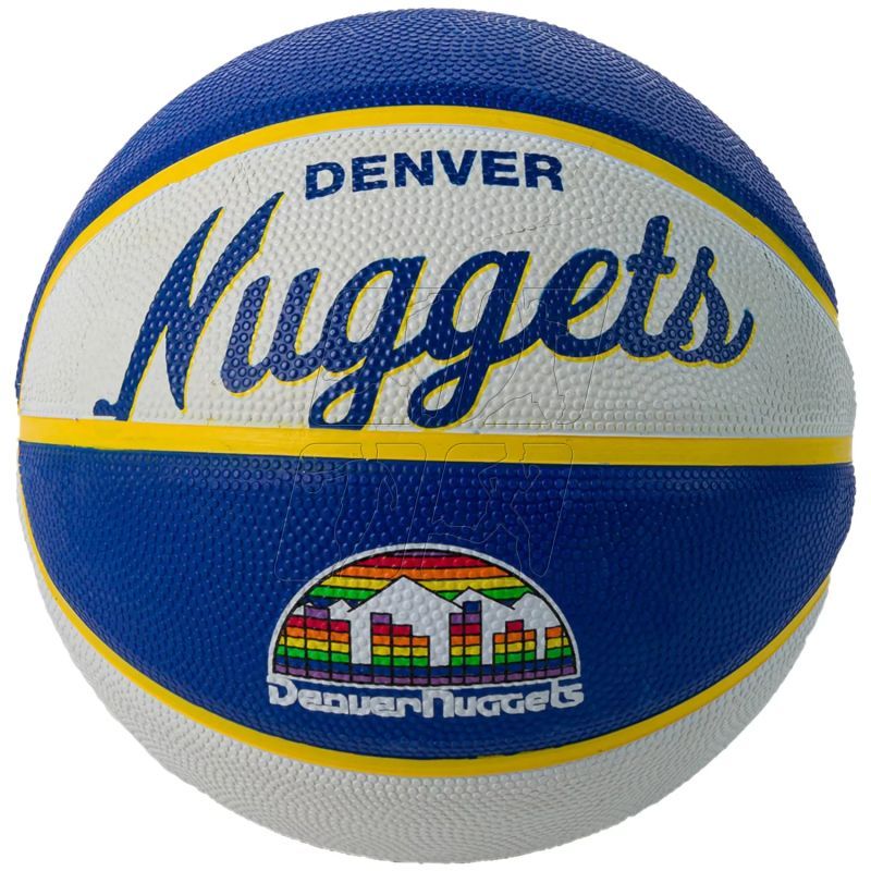 Piłka koszykowa Wilson Team Retro Denver Nuggets Mini Ball WTB3200XBDEN