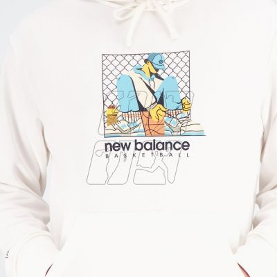 4. Bluza New Balance Hoops French Terry Hoodie M NBMT31588SST