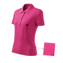 Koszulka polo Malfini Cotton W MLI-21340 czerwień purpurowa