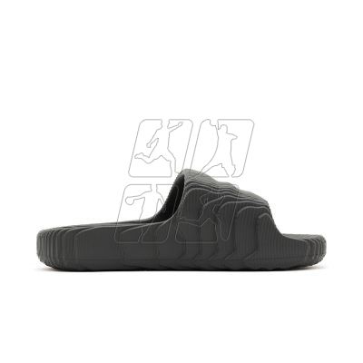 2. Klapki męskie adidas Adilette 22 Grey Five lifestylowe modne na lato czarne (HP6522)